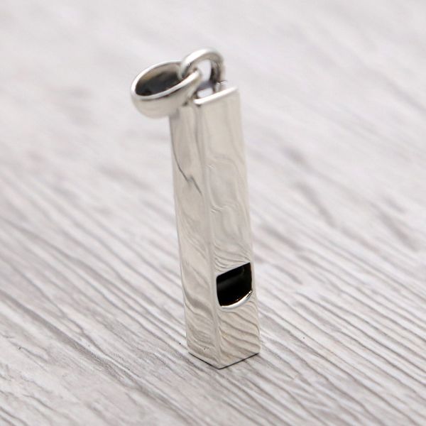 Shiny Whistle 925 Sterling Silver Pendant
