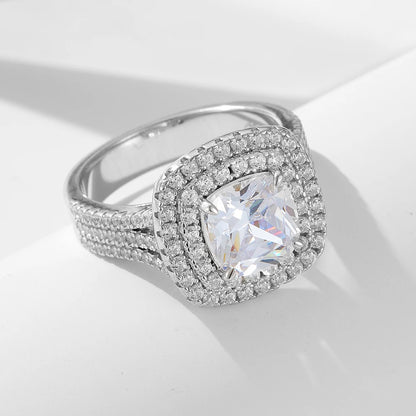 Sterling Silver Timeless Wedding Ring with Cubic Zirconia