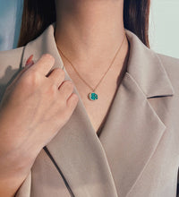 Gold Plated Sterling Silver Enamel MoonStar Necklace