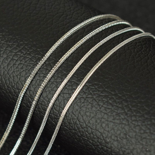 Hot Fox Tail Chain 925 Sterling Silver Necklace